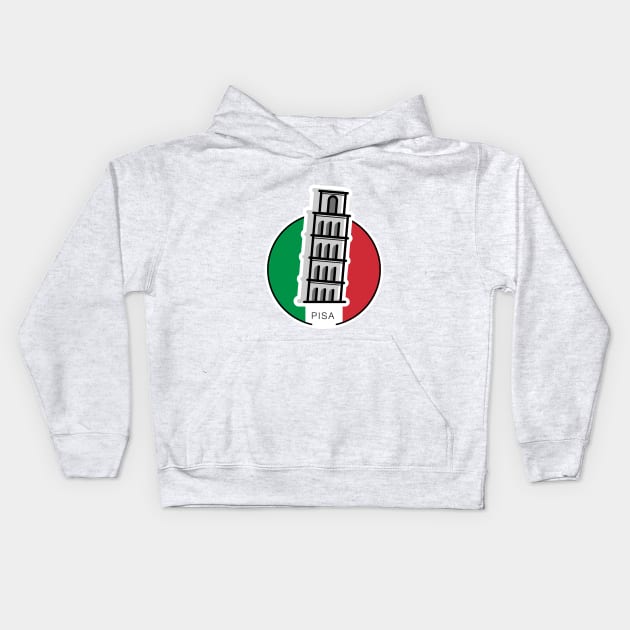 Around the world - Italy Kids Hoodie by Lionti_design